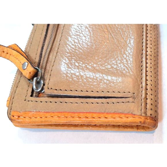 Fossil Womens Orange Leather Flower Snap Wallet - Picture 11 of 13